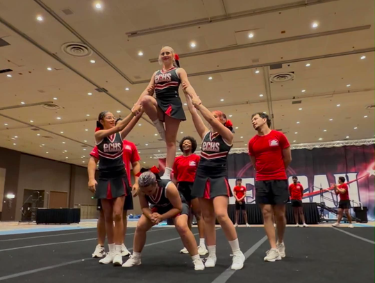 Mustang Cheerleaders Prepare for Season at Reno Camp