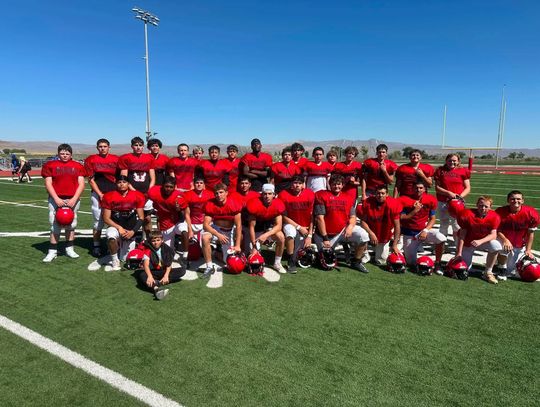 Mustangs get live work in at home football camp