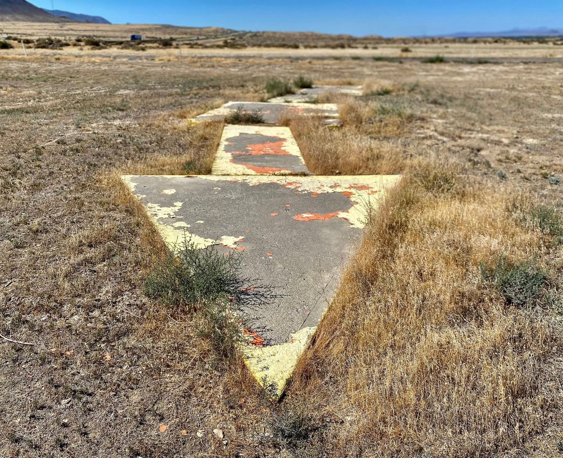 A concrete arrow pointing skyward: Nevada’s forgotten airmail highway