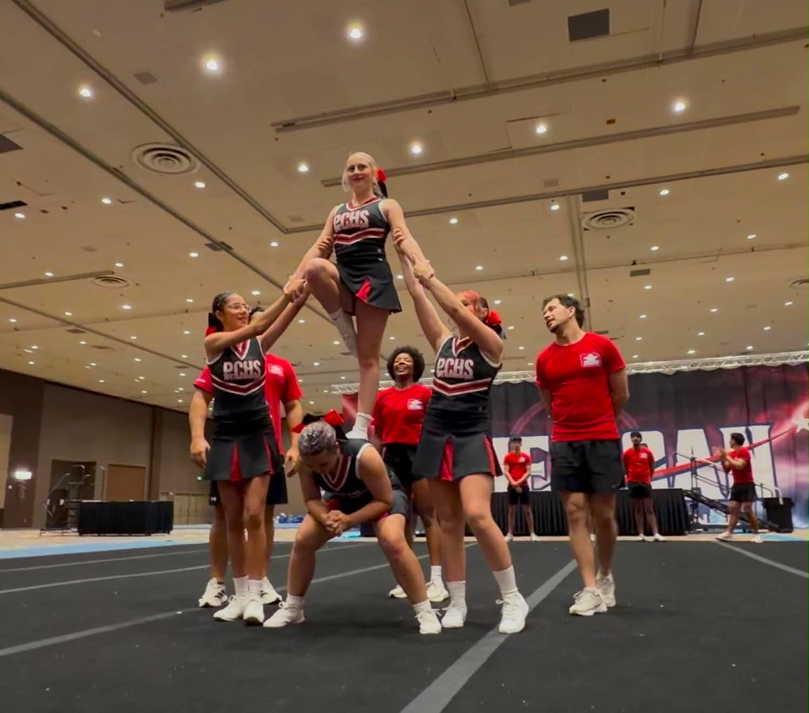 Mustang Cheerleaders Prepare for Season at Reno Camp Mustang Cheerleaders Prepare for Season at Reno Camp