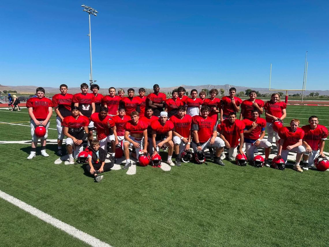 Mustangs get live work in at home football camp Mustangs get live work in at home football camp