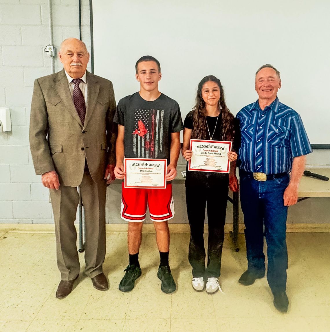 Pershing Middle School Students Honored