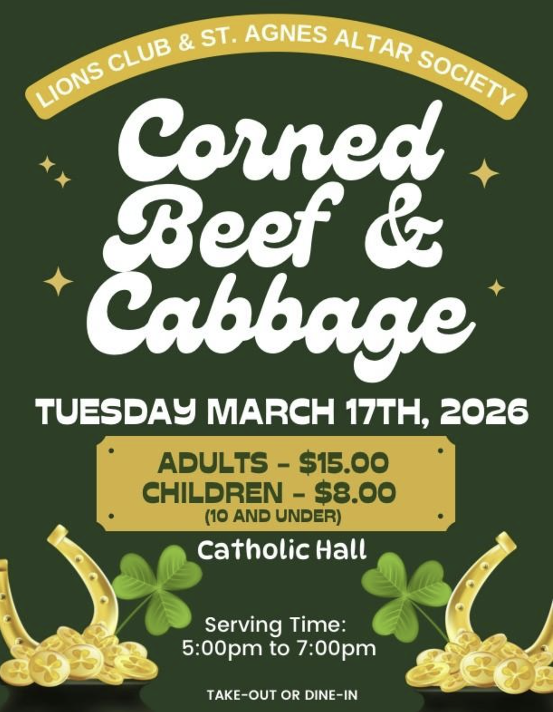 Corned Beef and Cabbage Dinner