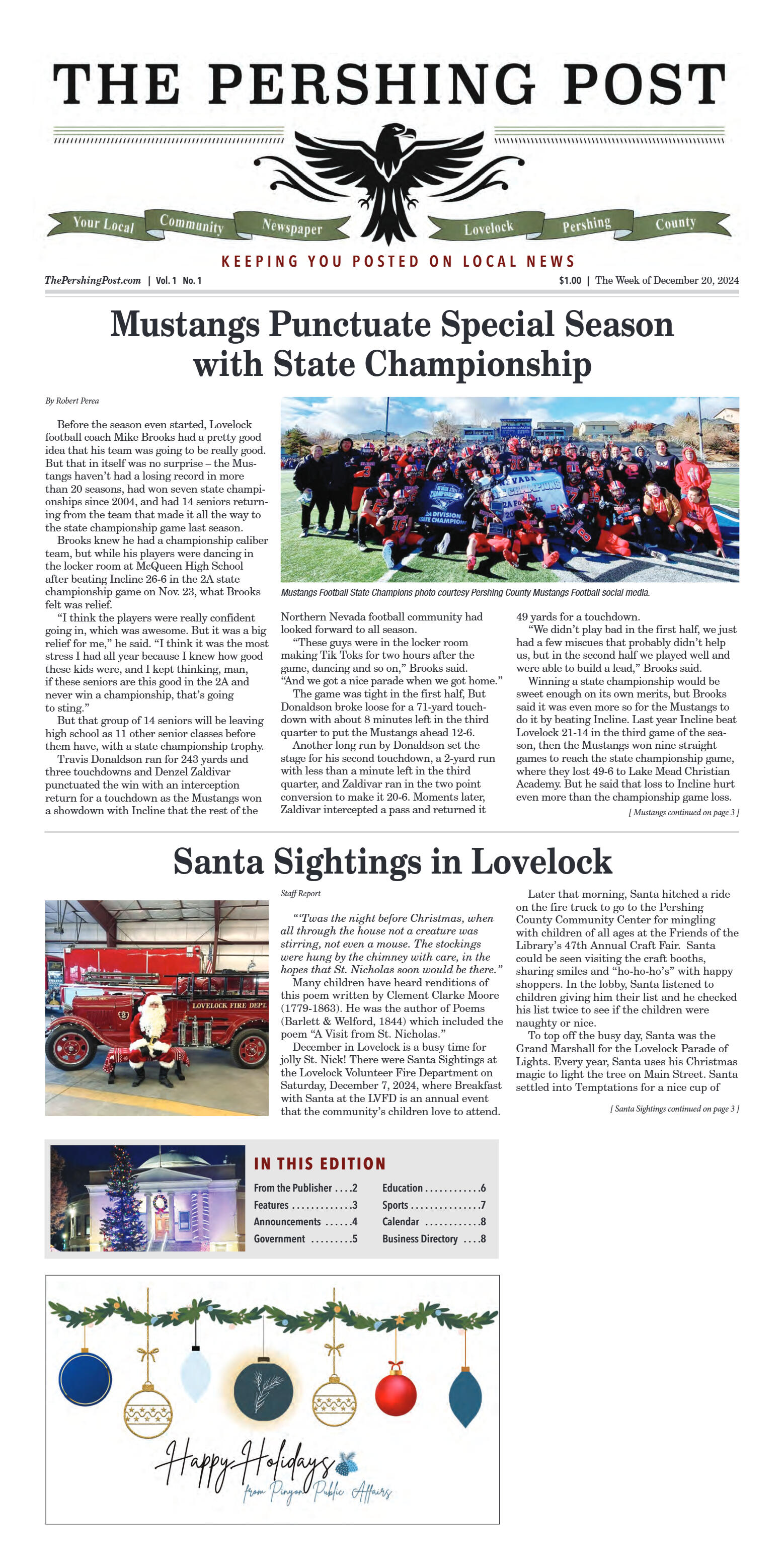 First Edition -- Mustangs Take State - page 1