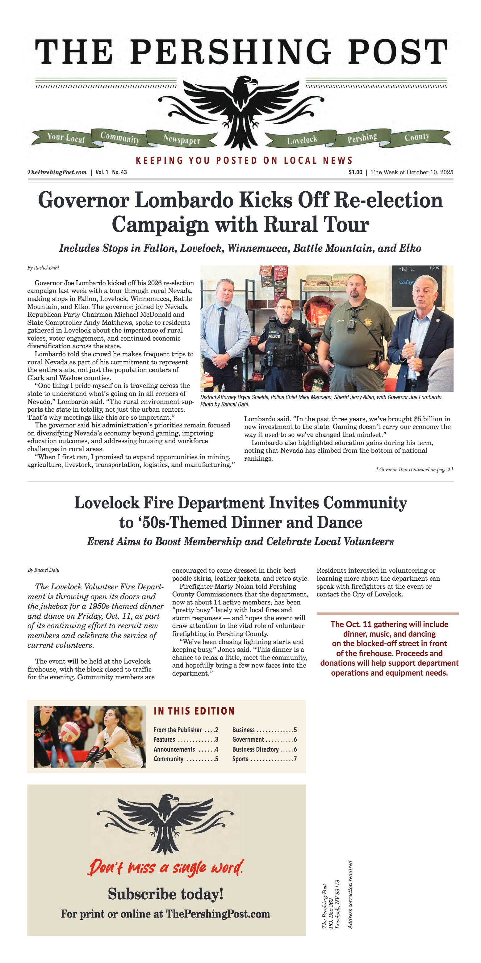 October 10th, 2025 - Governor Lombardo Kicks off R - page 1