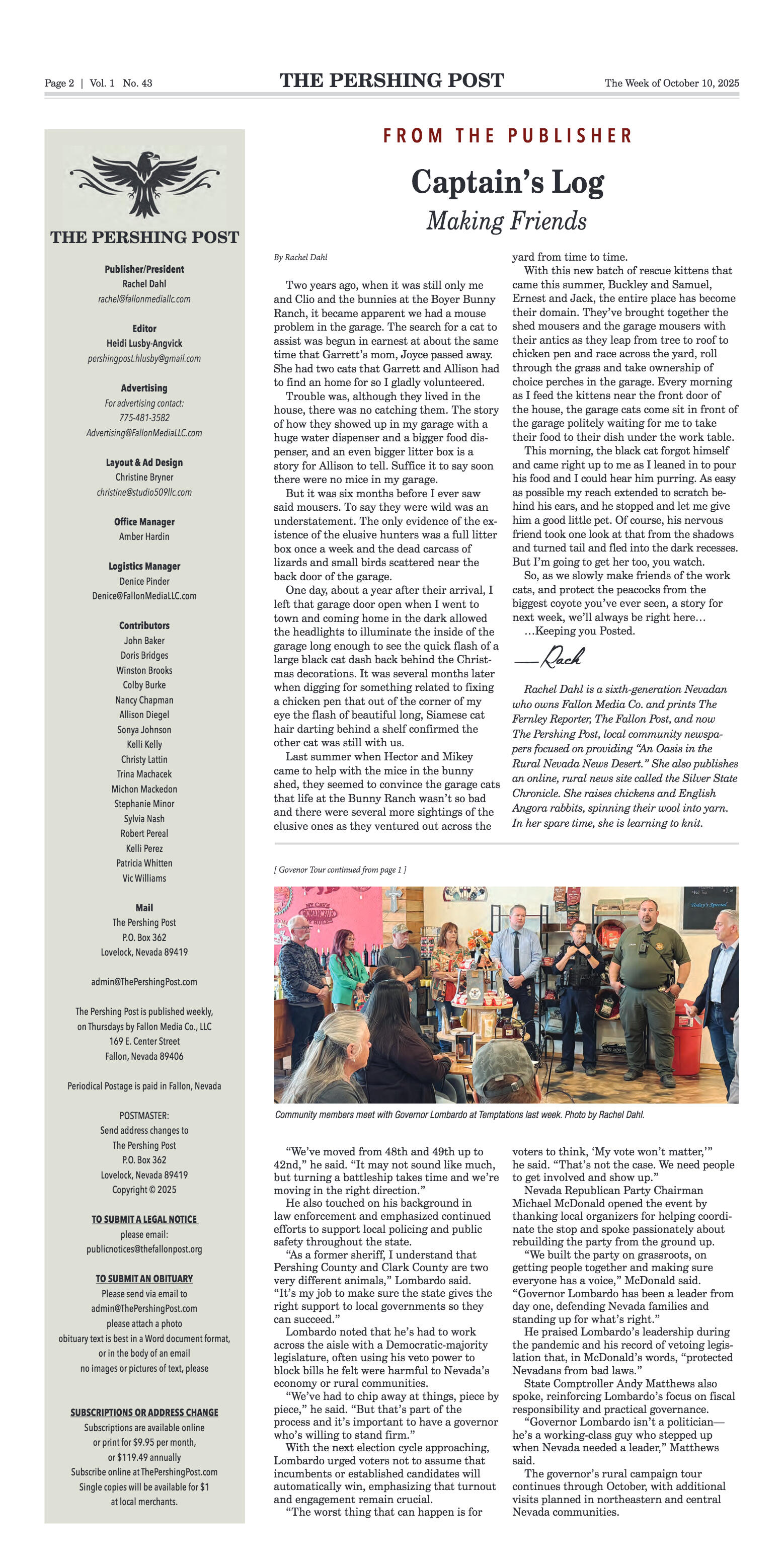 October 10th, 2025 - Governor Lombardo Kicks off R - page 2