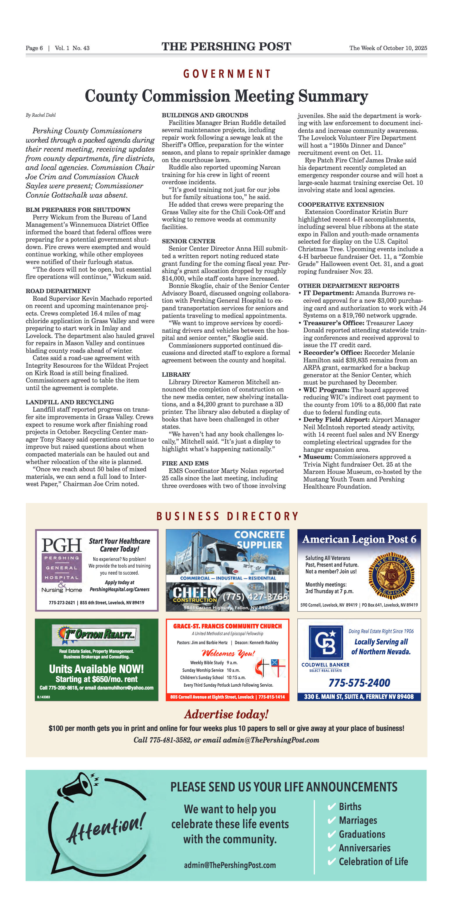 October 10th, 2025 - Governor Lombardo Kicks off R - page 6