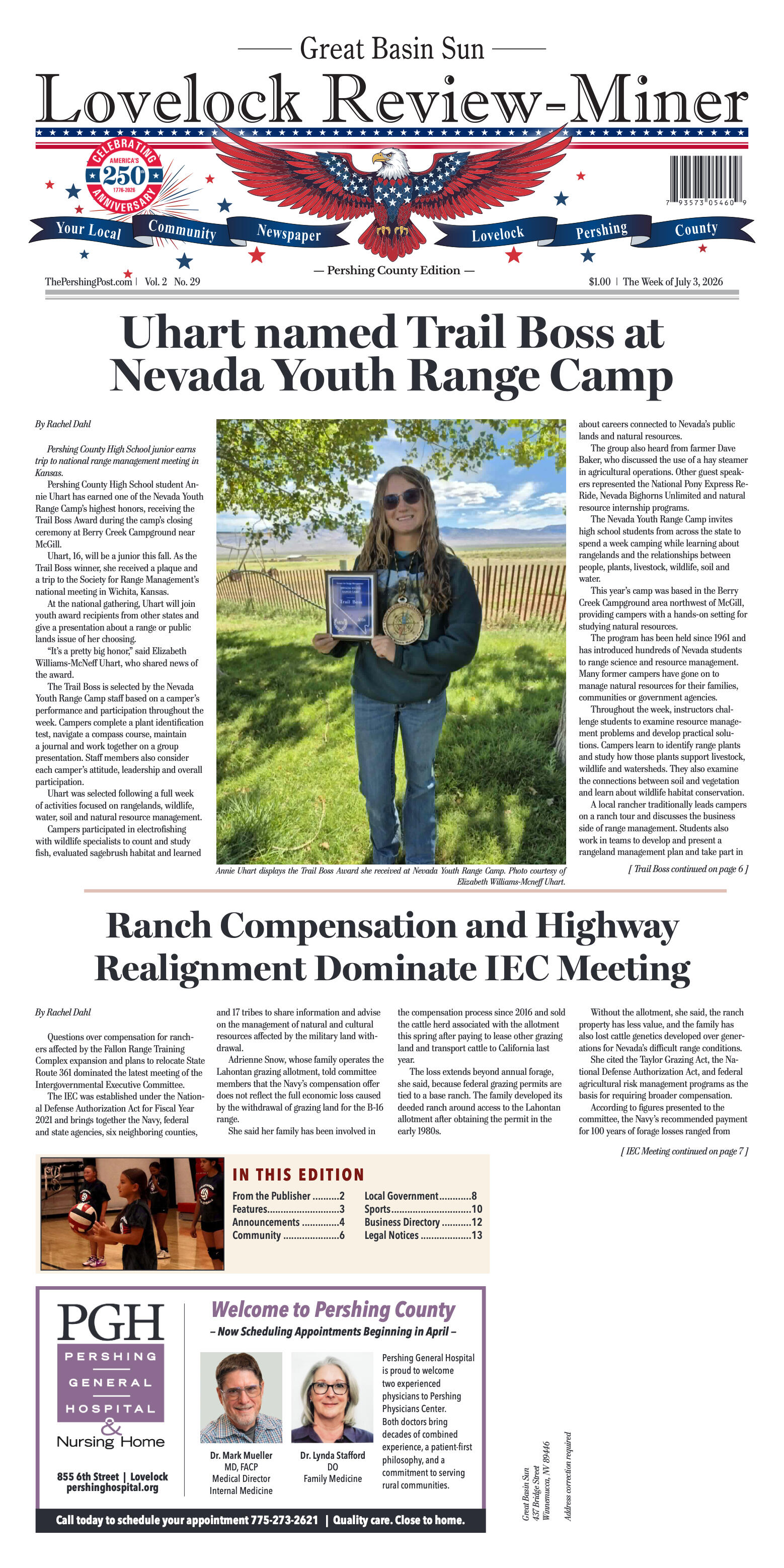 July 3, 2026 - Lovelock Review Minor - page 1