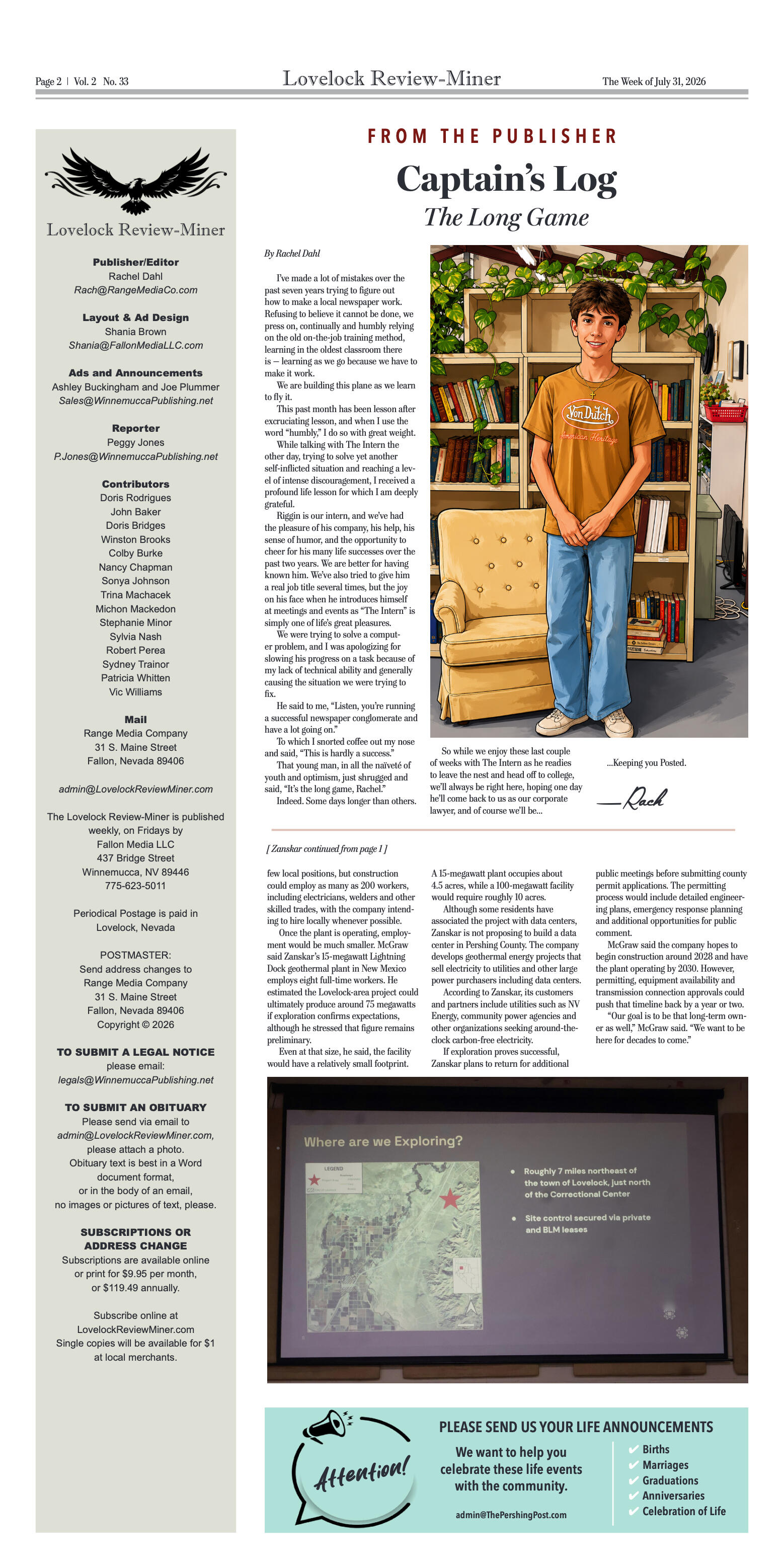 July 31, 2026, - Zanskar Outlines Geothermal Explo - page 2