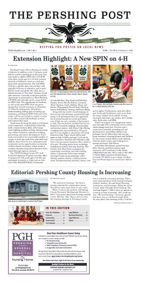 Jan. 3 -- A New Spin on 4-H - page 1